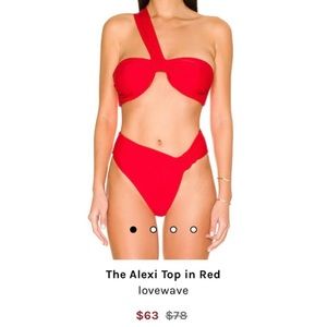 lovewave red bikini